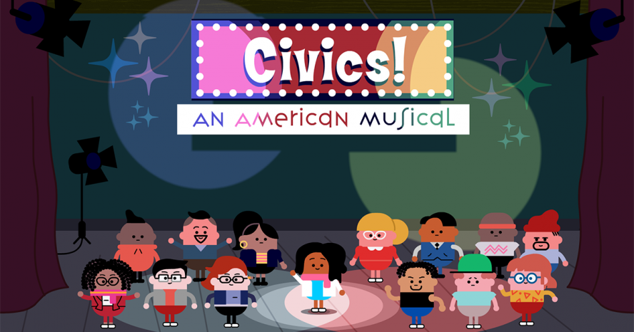 Graphic about Civics the Musical